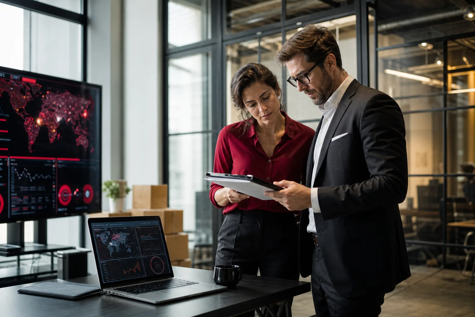 PMI fornitrice e consulente IT analizzano rischi cyber e requisiti NIS2 in ufficio